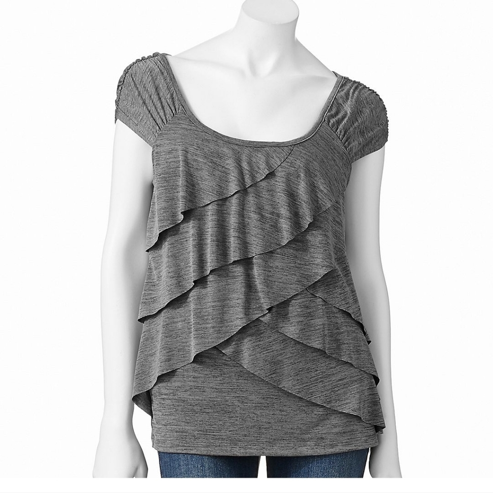AB Studio Heather Tierd Top